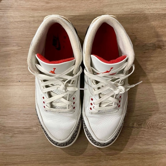 Air Jordan 3 “White Cement” size 10.5 used with original box 📦 DM3707-100 - Picture 3 of 7